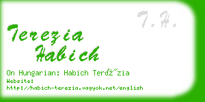 terezia habich business card